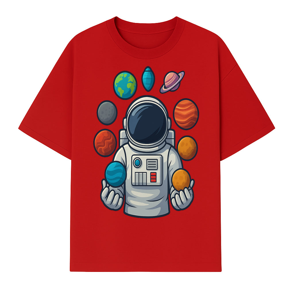 Astronaut Planet Art Print | Space Theme Poster | Galaxy Universe Wall Decor | Cosmic Design For Kids Room or Office - T-shirt 1758273104250.jpg