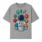 Astronaut Planet Art Print | Space Theme Poster | Galaxy Universe Wall Decor | Cosmic Design For Kids Room or Office - T-shirt 1758273104417.jpg
