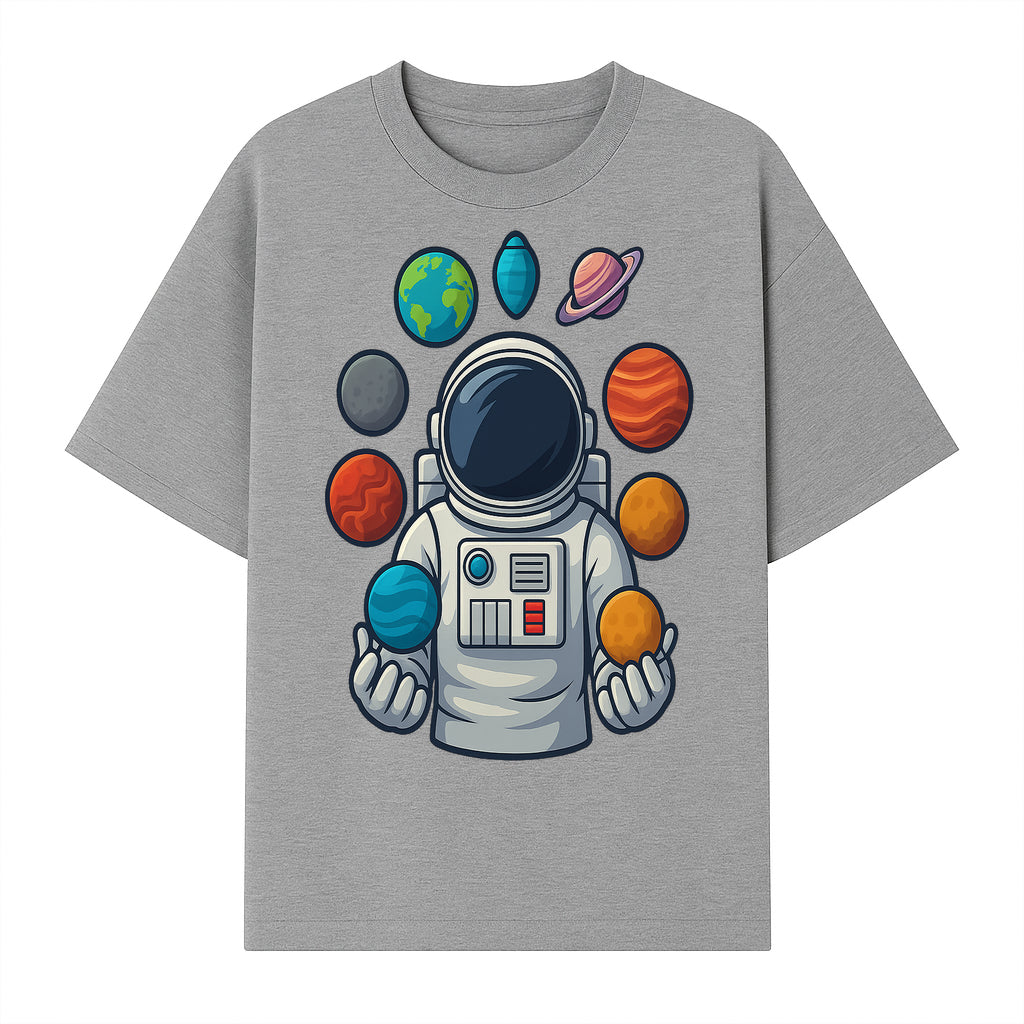 Astronaut Planet Art Print | Space Theme Poster | Galaxy Universe Wall Decor | Cosmic Design For Kids Room or Office - T-shirt 1758273104417.jpg