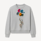 Astronaut with Planet Balloons T-Shirt | Space Themed Graphic Tee | Cute Outer Space Adventure Design for Kids & Adults - Sweatshirt 1758273104520.jpg