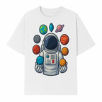 Astronaut Planet Art Print | Space Theme Poster | Galaxy Universe Wall Decor | Cosmic Design For Kids Room or Office - T-shirt 1758273104559.jpg