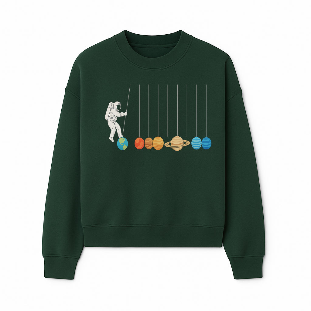 Astronaut Planet Swinging Art Print - Colorful Space Theme Decor for Kids Room, Nursery, or Educational Spaces - Sweatshirt 1758273104961.jpg
