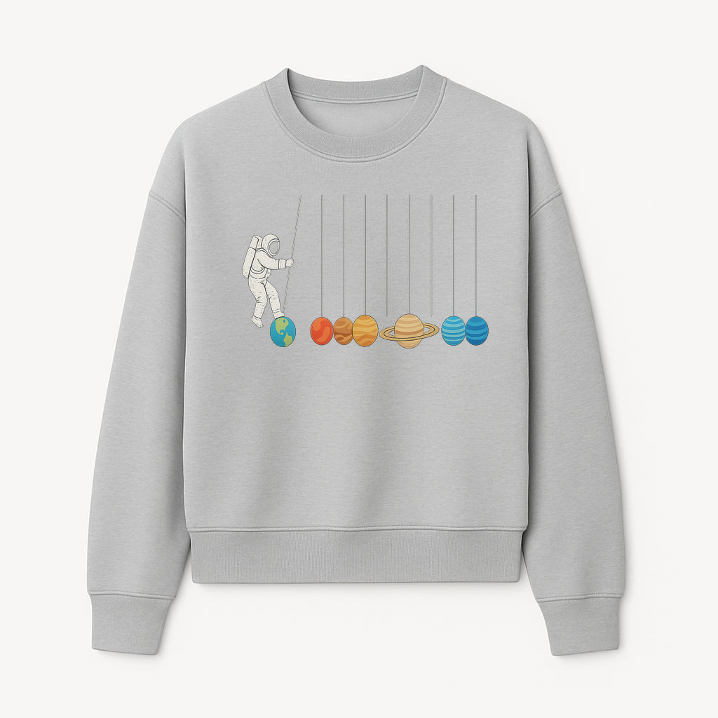 Astronaut Planet Swinging Art Print - Colorful Space Theme Decor for Kids Room, Nursery, or Educational Spaces - Sweatshirt 1758273105108.jpg