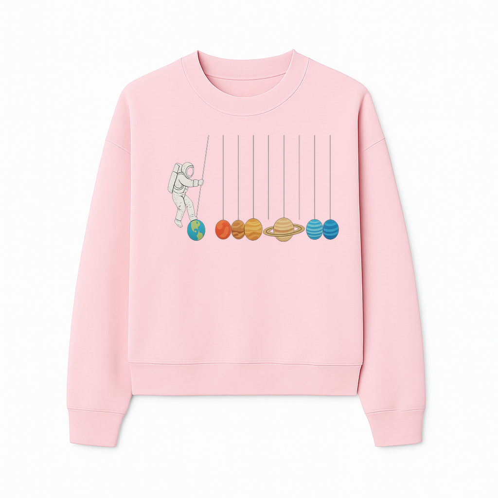 Astronaut Planet Swinging Art Print - Colorful Space Theme Decor for Kids Room, Nursery, or Educational Spaces - Sweatshirt 1758273105392.jpg