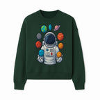 Astronaut Planet Art Print | Space Theme Poster | Galaxy Universe Wall Decor | Cosmic Design For Kids Room or Office - Sweatshirt 1758273106537.jpg
