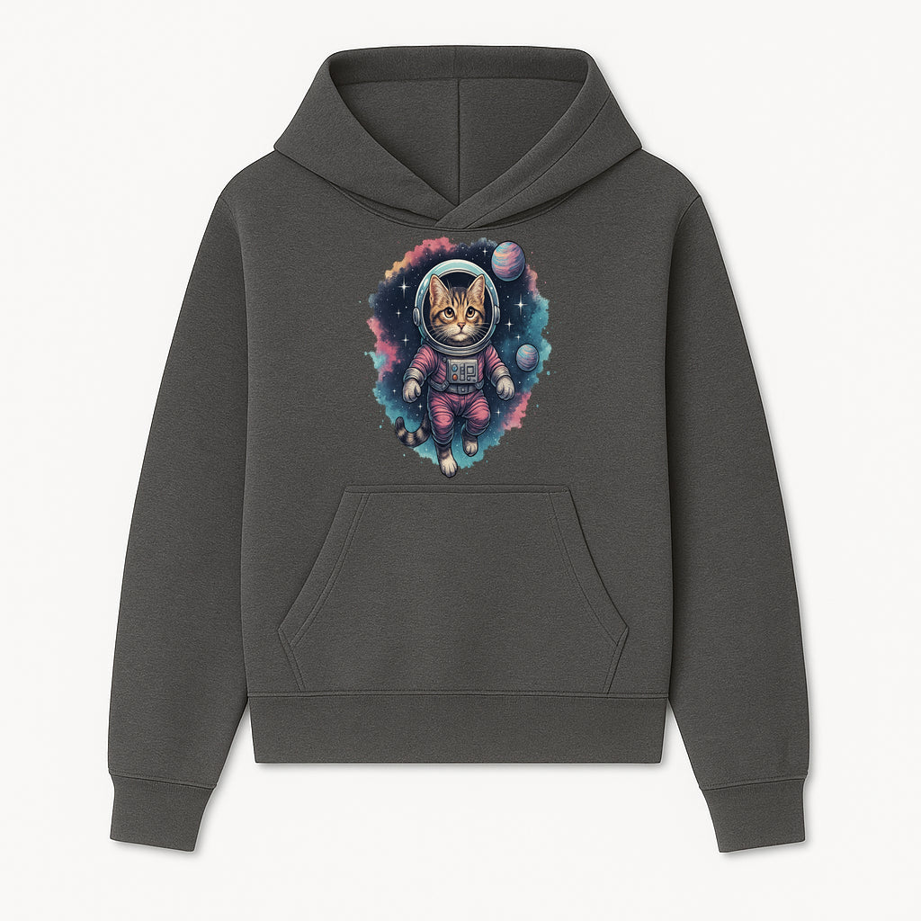 Astronaut Cat Illustration - Cute Space Kitten Art Print, Galactic Decor, Cosmic Cat Artwork for Animal Lovers and Space Enthusiasts - Hoodie 1758273106763.jpg