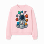Astronaut Planet Art Print | Space Theme Poster | Galaxy Universe Wall Decor | Cosmic Design For Kids Room or Office - Sweatshirt 1758273107077.jpg