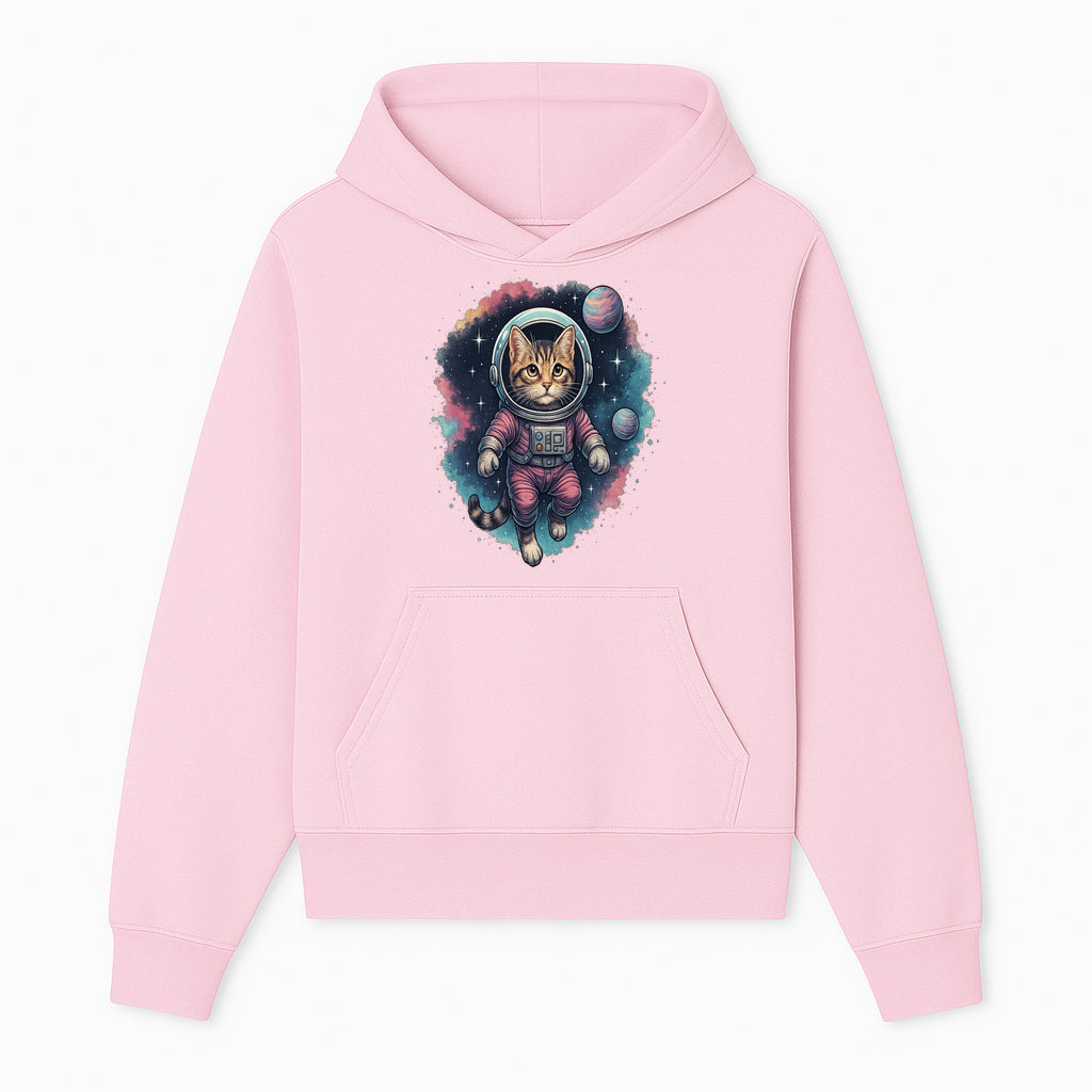 Astronaut Cat Illustration - Cute Space Kitten Art Print, Galactic Decor, Cosmic Cat Artwork for Animal Lovers and Space Enthusiasts - Hoodie 1758273107342.jpg