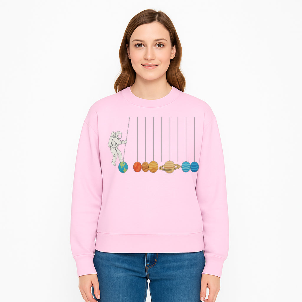 Astronaut Planet Swinging Art Print - Colorful Space Theme Decor for Kids Room, Nursery, or Educational Spaces - Sweatshirt 1758273107373.jpg