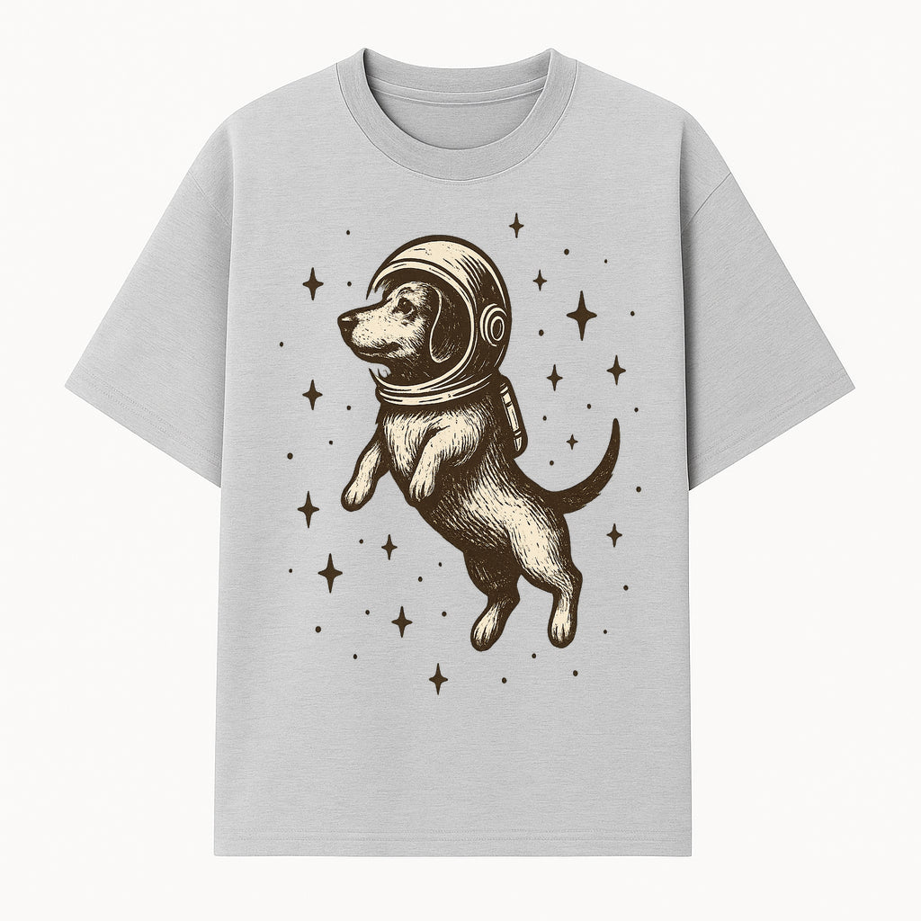 Adventurous Astronaut Dog Art Print - Space Theme Canine Illustration - Fun Wall Decor for Dog Lovers and Space Enthusiasts - T-shirt 1758273107504.jpg
