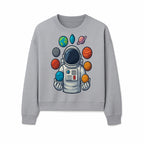 Astronaut Planet Art Print | Space Theme Poster | Galaxy Universe Wall Decor | Cosmic Design For Kids Room or Office - Sweatshirt 1758273107620.jpg