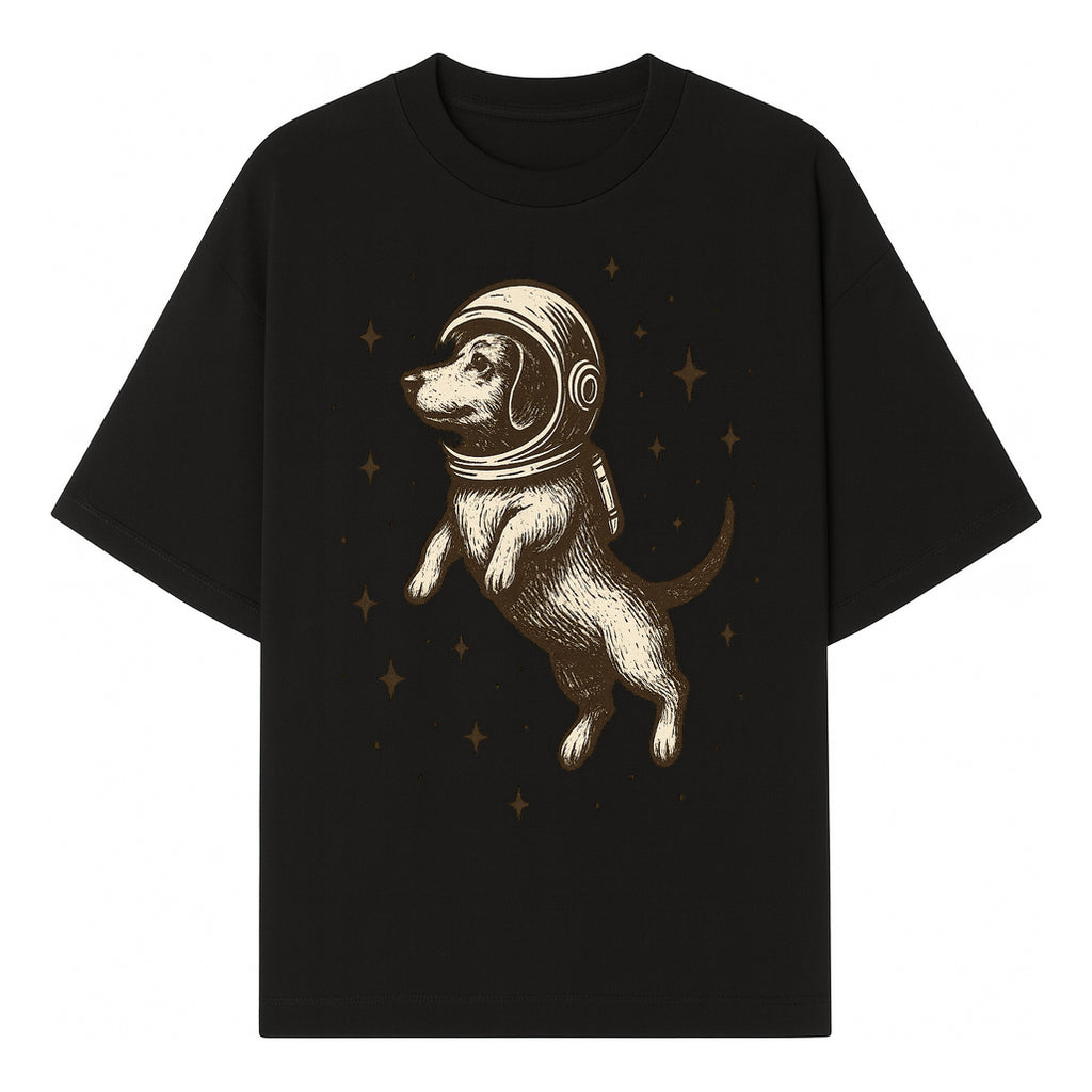 Adventurous Astronaut Dog Art Print - Space Theme Canine Illustration - Fun Wall Decor for Dog Lovers and Space Enthusiasts - T-shirt 1758273107629.jpg