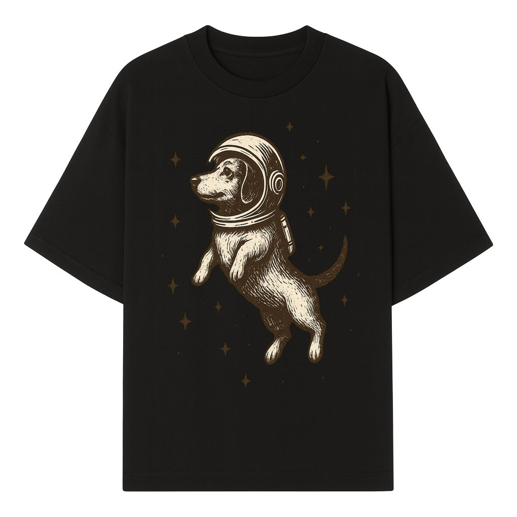 Adventurous Astronaut Dog Art Print - Space Theme Canine Illustration - Fun Wall Decor for Dog Lovers and Space Enthusiasts - T-shirt 1758273107629.jpg