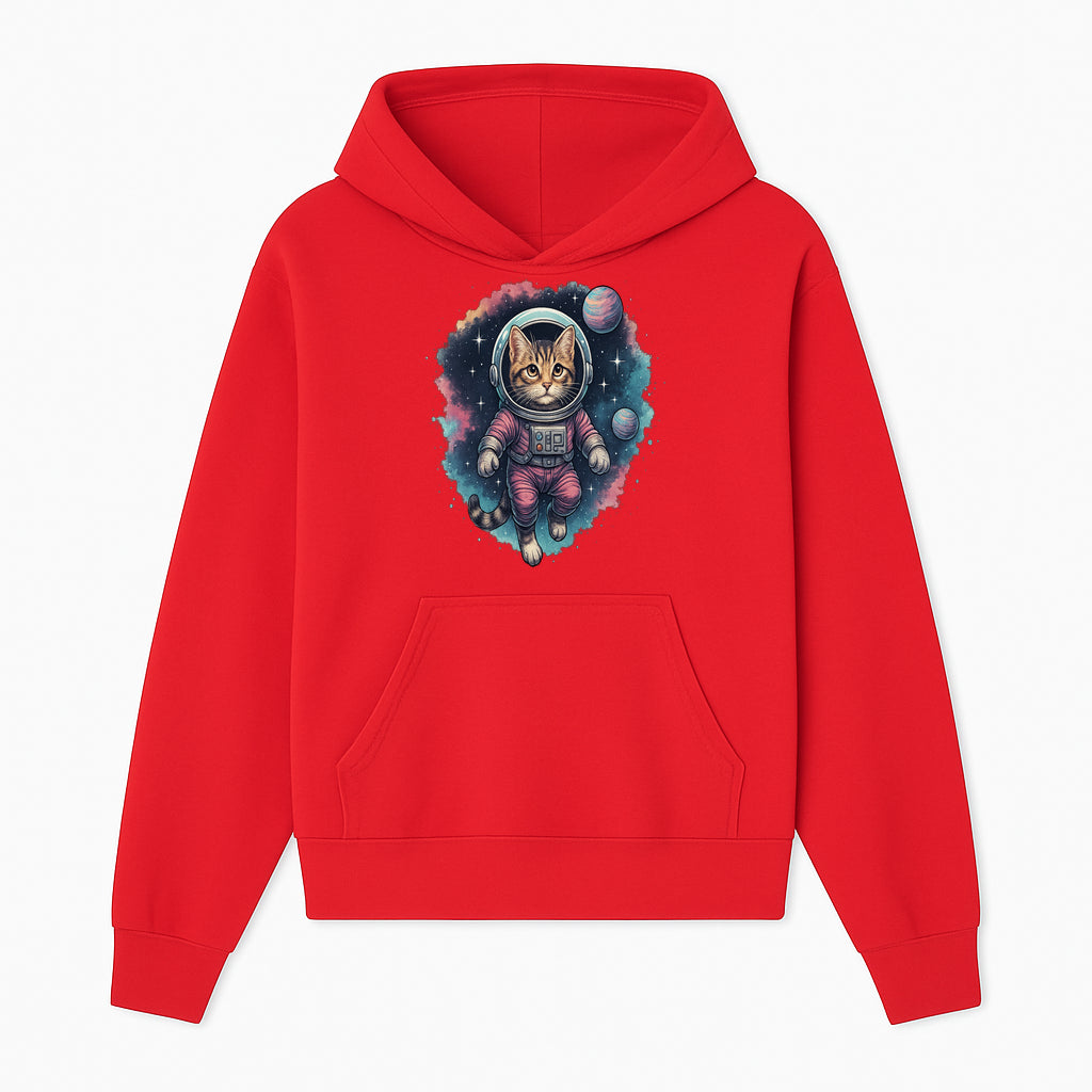 Astronaut Cat Illustration - Cute Space Kitten Art Print, Galactic Decor, Cosmic Cat Artwork for Animal Lovers and Space Enthusiasts - Hoodie 1758273107762.jpg