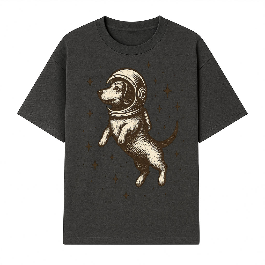 Adventurous Astronaut Dog Art Print - Space Theme Canine Illustration - Fun Wall Decor for Dog Lovers and Space Enthusiasts - T-shirt 1758273107767.jpg