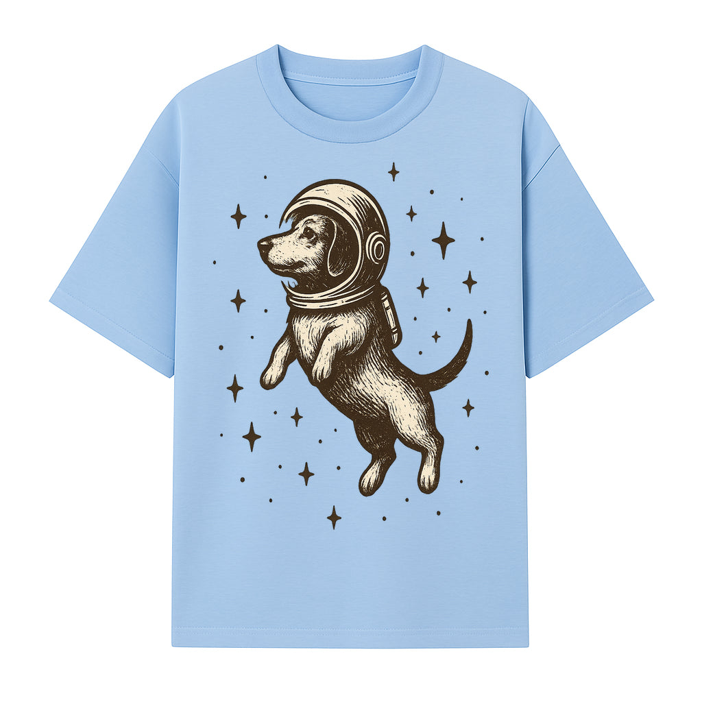 Adventurous Astronaut Dog Art Print - Space Theme Canine Illustration - Fun Wall Decor for Dog Lovers and Space Enthusiasts - T-shirt 1758273108258.jpg