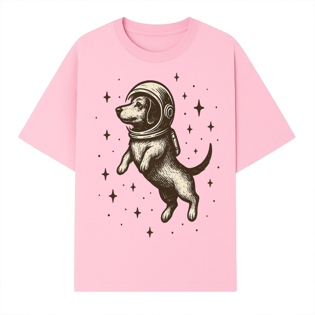 Adventurous Astronaut Dog Art Print - Space Theme Canine Illustration - Fun Wall Decor for Dog Lovers and Space Enthusiasts - T-shirt 1758273108386.jpg