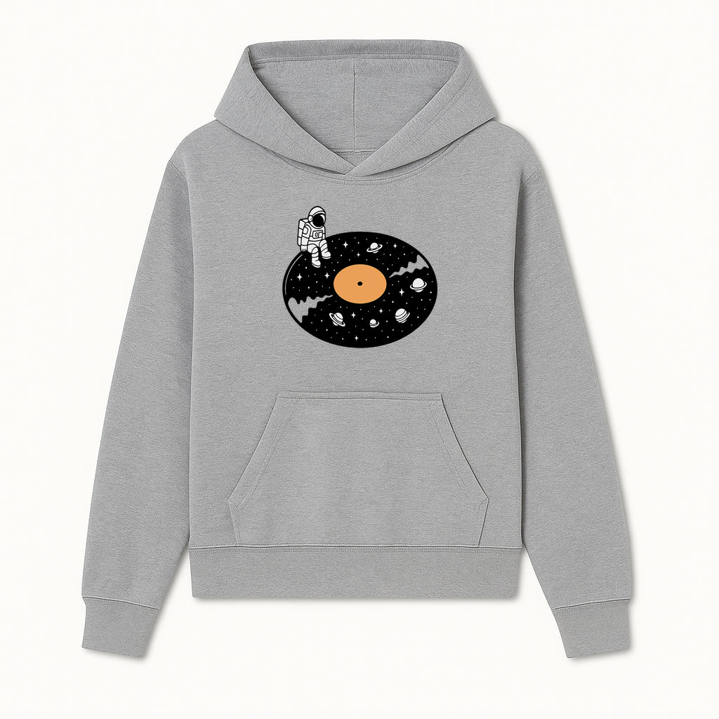 Astro Vinyl Record Player Design - Space-Themed Astronaut Artwork for Music Lovers, Retro Decor, Cosmic Vibes - Hoodie 1758273108388.jpg