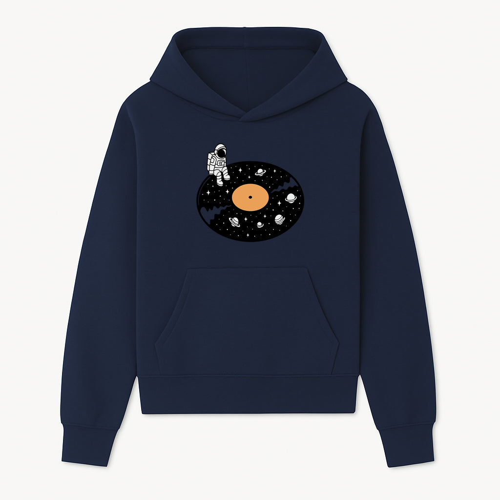 Astro Vinyl Record Player Design - Space-Themed Astronaut Artwork for Music Lovers, Retro Decor, Cosmic Vibes - Hoodie 1758273109062.jpg