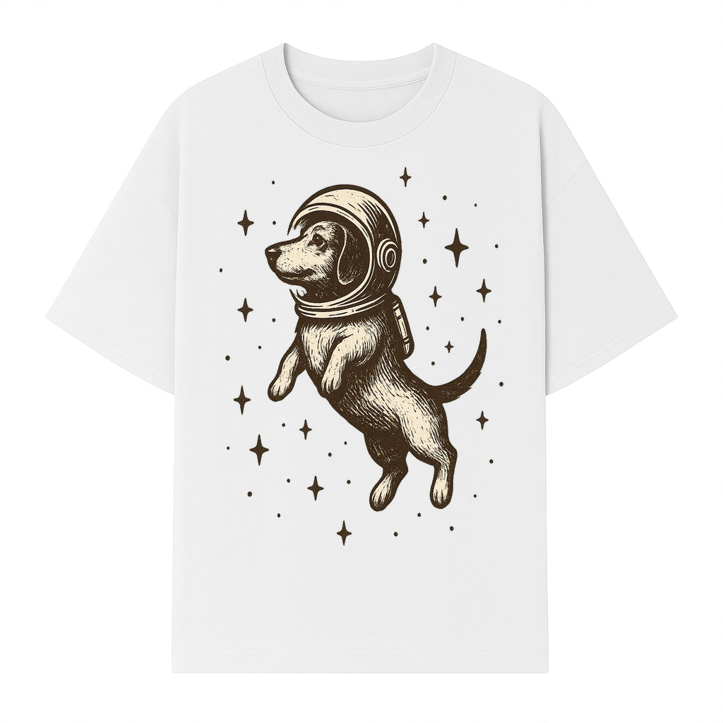 Adventurous Astronaut Dog Art Print - Space Theme Canine Illustration - Fun Wall Decor for Dog Lovers and Space Enthusiasts - T-shirt 1758273109115.jpg