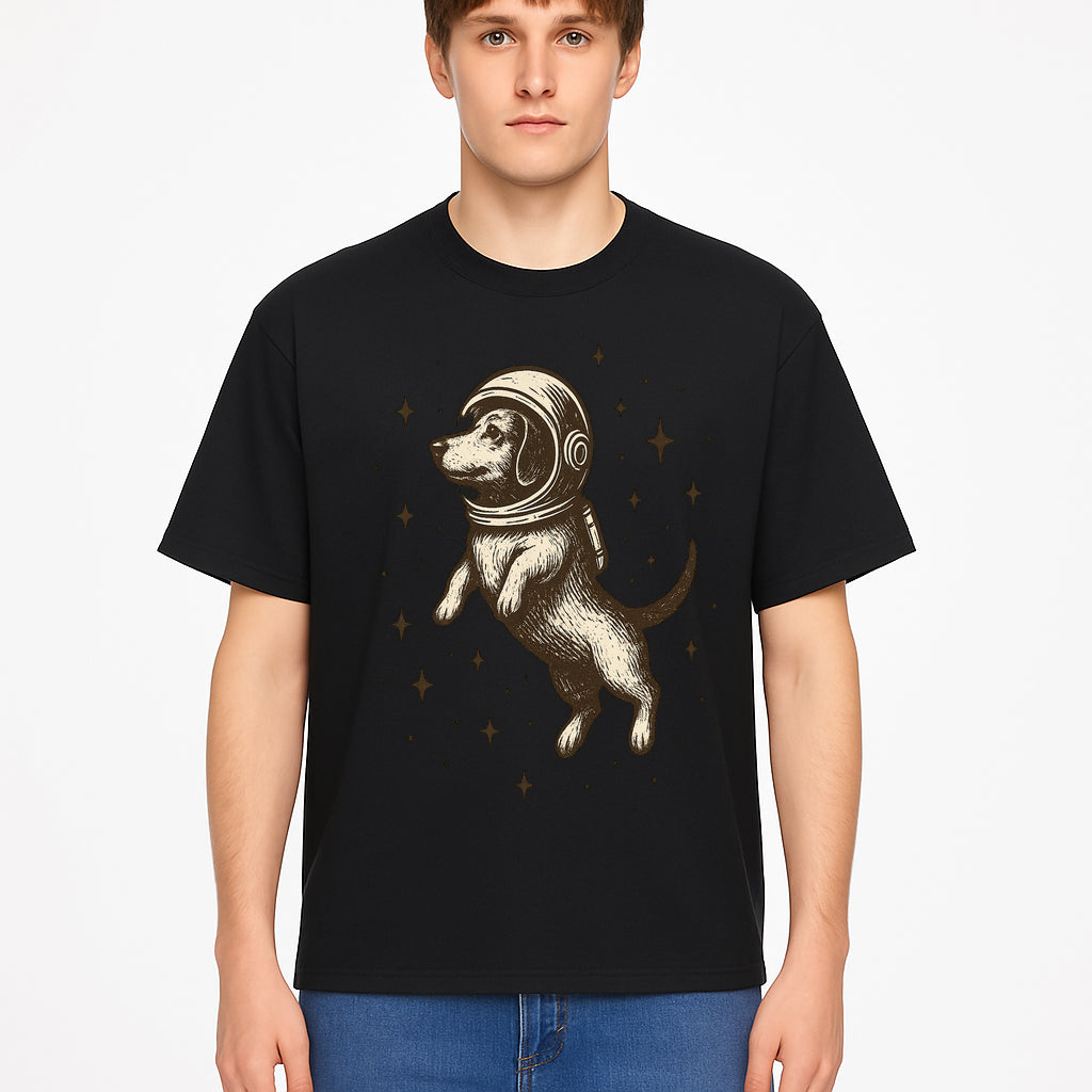 Adventurous Astronaut Dog Art Print - Space Theme Canine Illustration - Fun Wall Decor for Dog Lovers and Space Enthusiasts - T-shirt 1758273110239.jpg