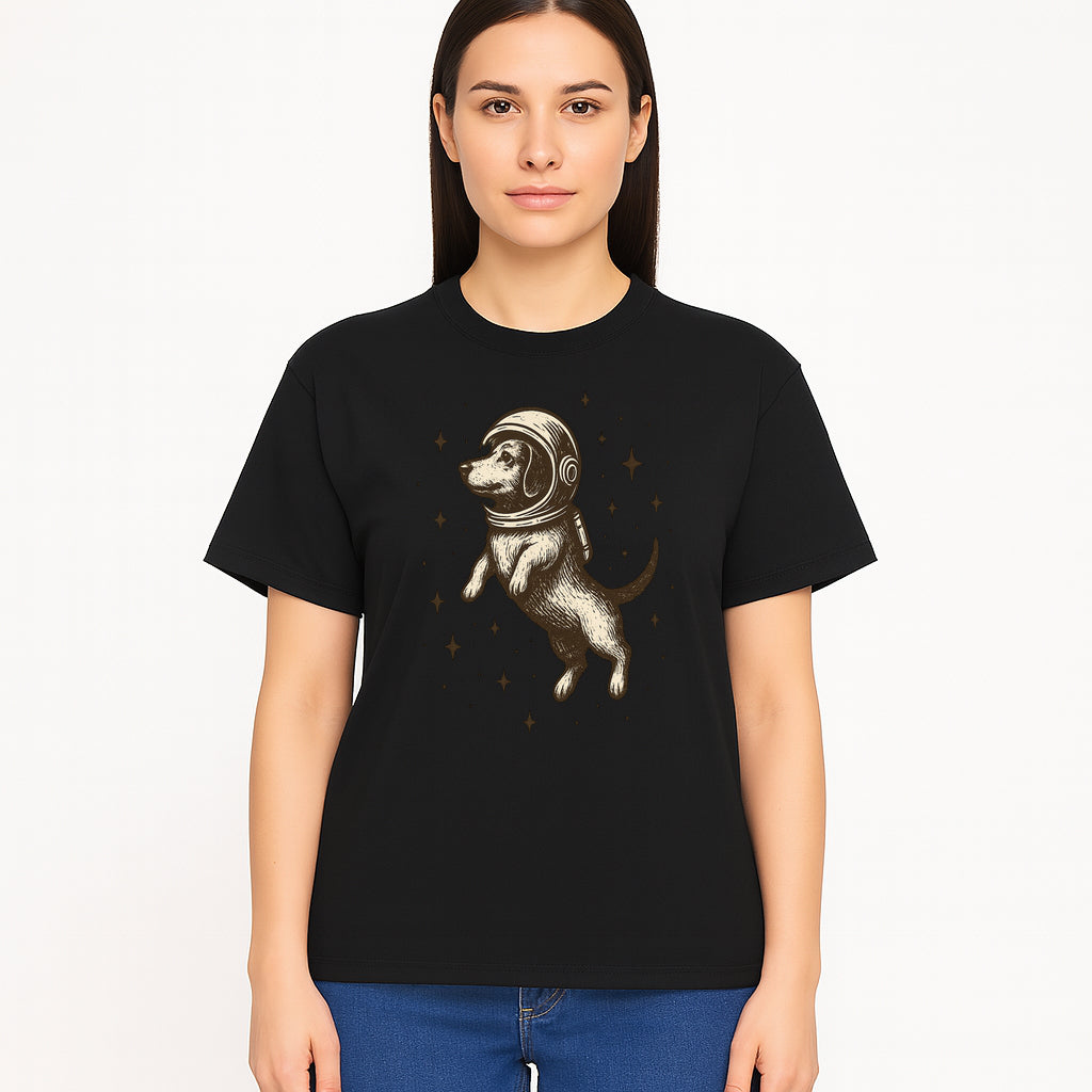 Adventurous Astronaut Dog Art Print - Space Theme Canine Illustration - Fun Wall Decor for Dog Lovers and Space Enthusiasts - T-shirt 1758273110423.jpg