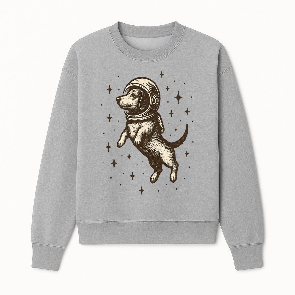 Adventurous Astronaut Dog Art Print - Space Theme Canine Illustration - Fun Wall Decor for Dog Lovers and Space Enthusiasts - Sweatshirt 1758273110548.jpg