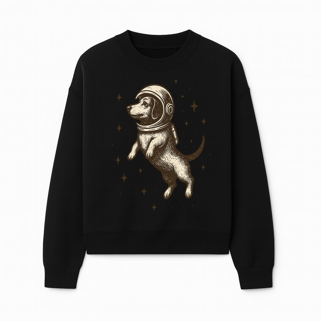 Adventurous Astronaut Dog Art Print - Space Theme Canine Illustration - Fun Wall Decor for Dog Lovers and Space Enthusiasts - Sweatshirt 1758273110684.jpg
