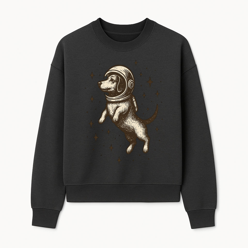 Adventurous Astronaut Dog Art Print - Space Theme Canine Illustration - Fun Wall Decor for Dog Lovers and Space Enthusiasts - Sweatshirt 1758273110812.jpg