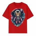 Astronaut Cat Illustration - Cute Space Kitten Art Print, Galactic Decor, Cosmic Cat Artwork for Animal Lovers and Space Enthusiasts - T-shirt 1758273110984.jpg