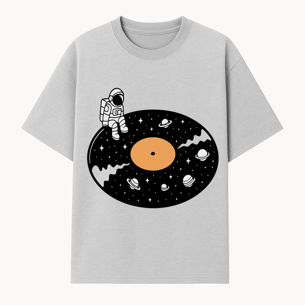 Astro Vinyl Record Player Design - Space-Themed Astronaut Artwork for Music Lovers, Retro Decor, Cosmic Vibes - T-shirt 1758273111016.jpg