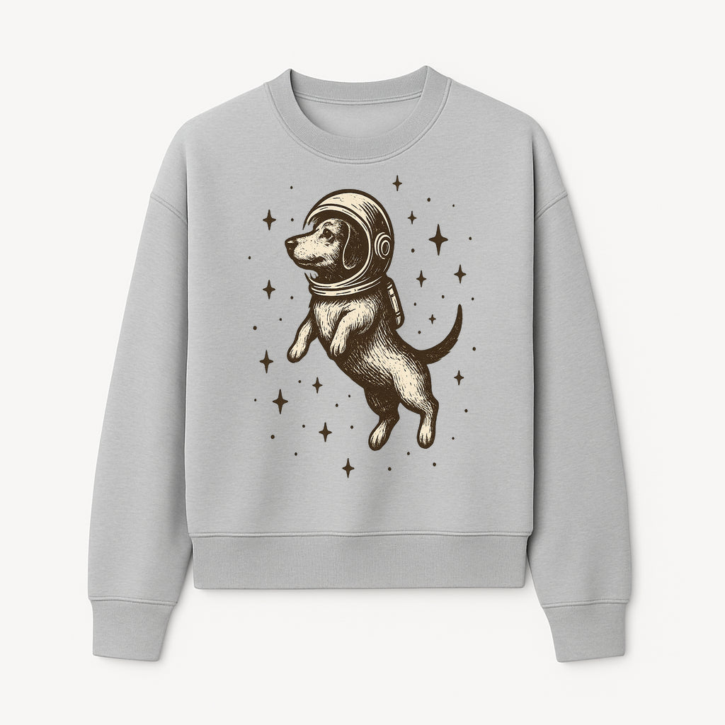 Adventurous Astronaut Dog Art Print - Space Theme Canine Illustration - Fun Wall Decor for Dog Lovers and Space Enthusiasts - Sweatshirt 1758273111041.jpg