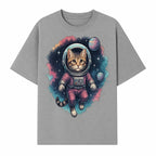 Astronaut Cat Illustration - Cute Space Kitten Art Print, Galactic Decor, Cosmic Cat Artwork for Animal Lovers and Space Enthusiasts - T-shirt 1758273111142.jpg