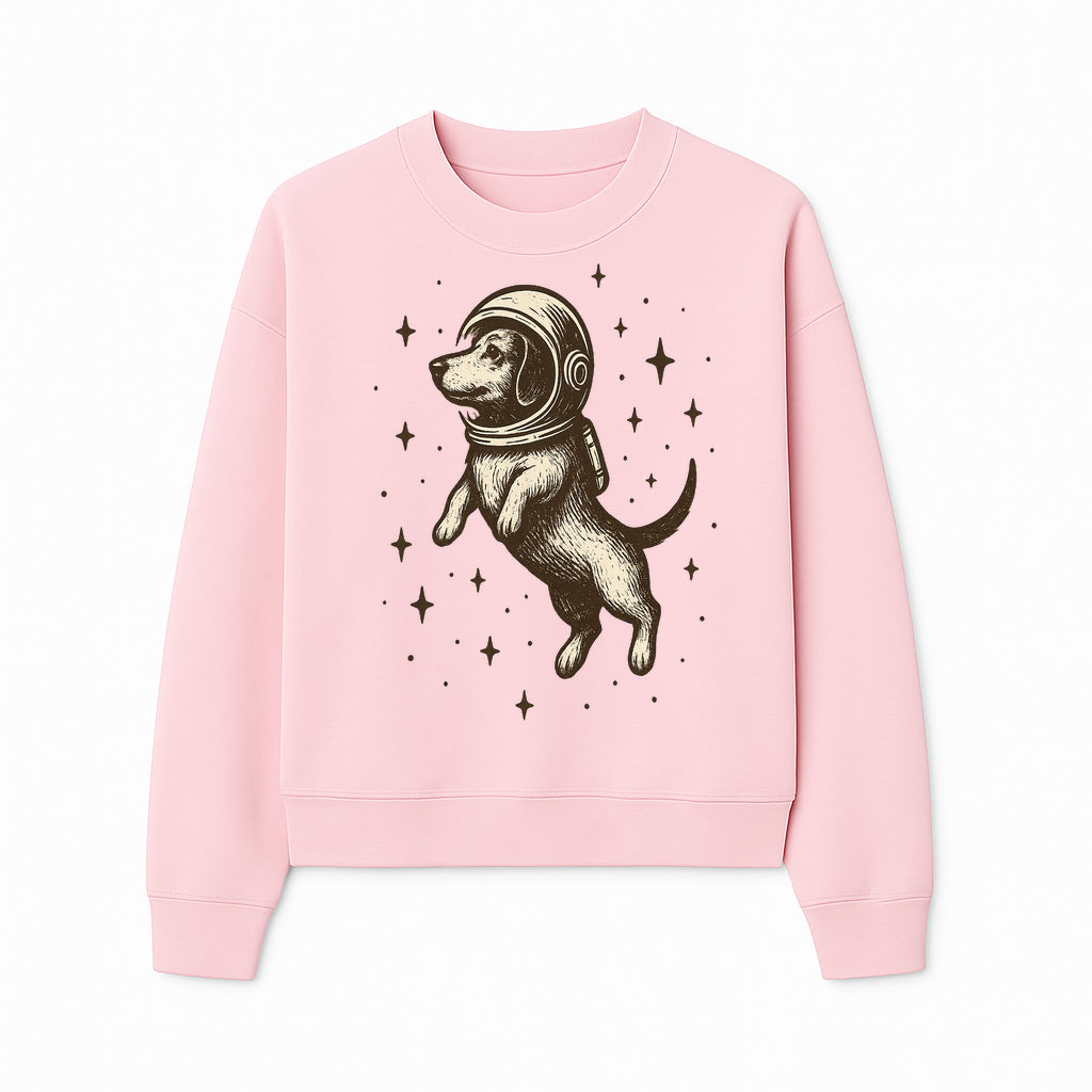 Adventurous Astronaut Dog Art Print - Space Theme Canine Illustration - Fun Wall Decor for Dog Lovers and Space Enthusiasts - Sweatshirt 1758273111325.jpg