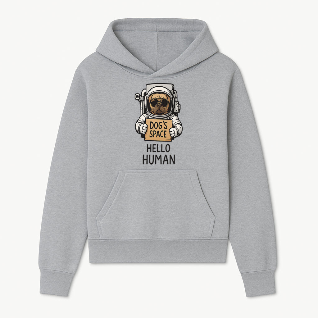 Astronaut Dog's Space Hello Human T-Shirt | Cute Dog Lover Graphic Tee | Unique Gift for Pet Owners | Fun Space-Themed Apparel - Hoodie 1758273111350.jpg