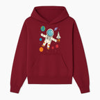 Astronaut Space Adventure Art Print | Planets & Rocket Ship Illustration | Fun Kids Room Decor | Outer Space Wall Art - Hoodie 1758273111457.jpg