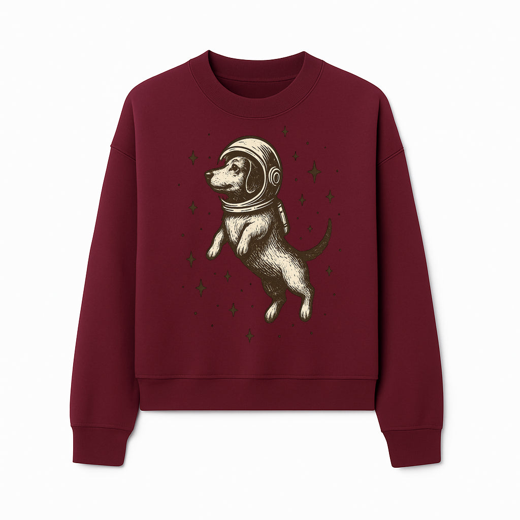 Adventurous Astronaut Dog Art Print - Space Theme Canine Illustration - Fun Wall Decor for Dog Lovers and Space Enthusiasts - Sweatshirt 1758273111478.jpg