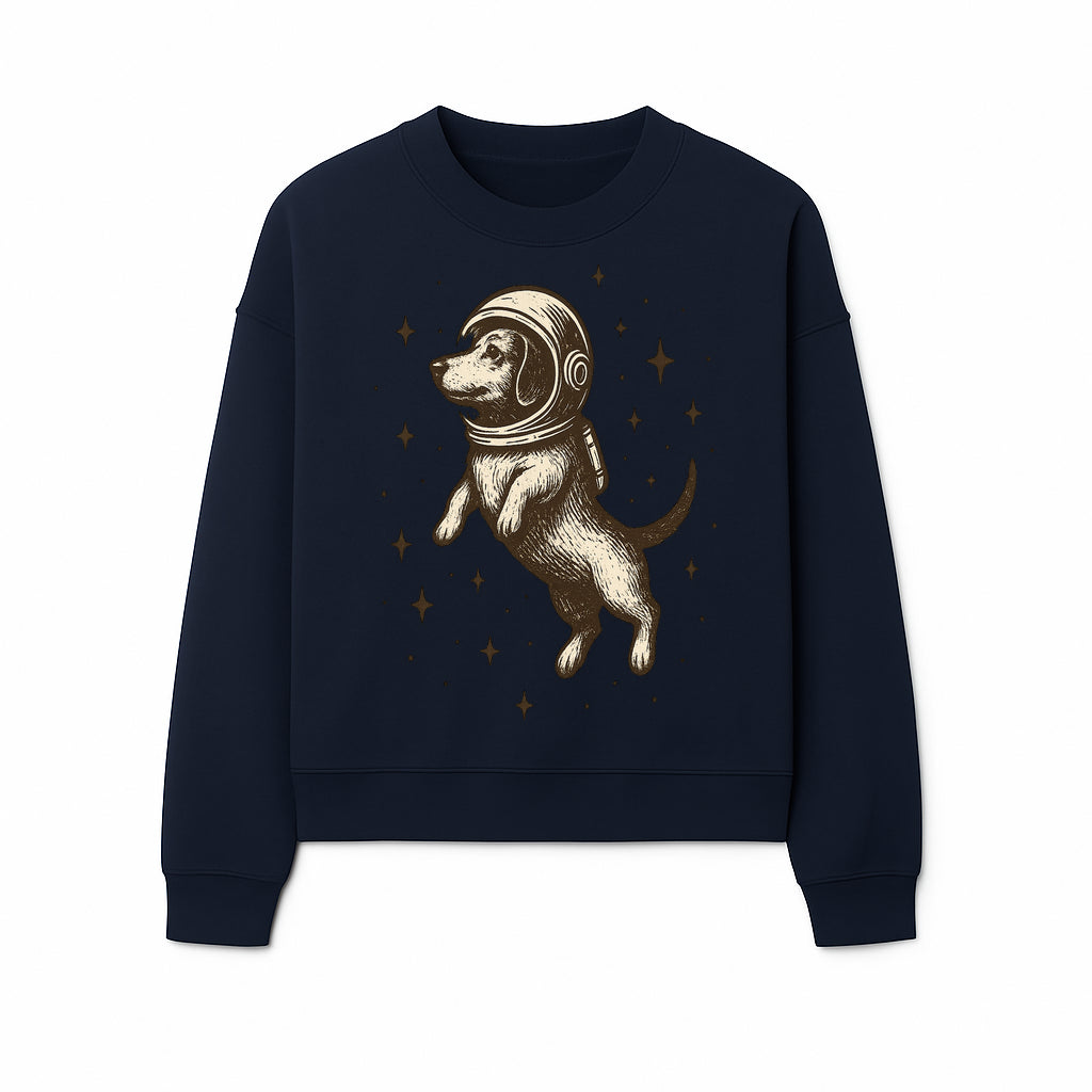 Adventurous Astronaut Dog Art Print - Space Theme Canine Illustration - Fun Wall Decor for Dog Lovers and Space Enthusiasts - Sweatshirt 1758273111591.jpg