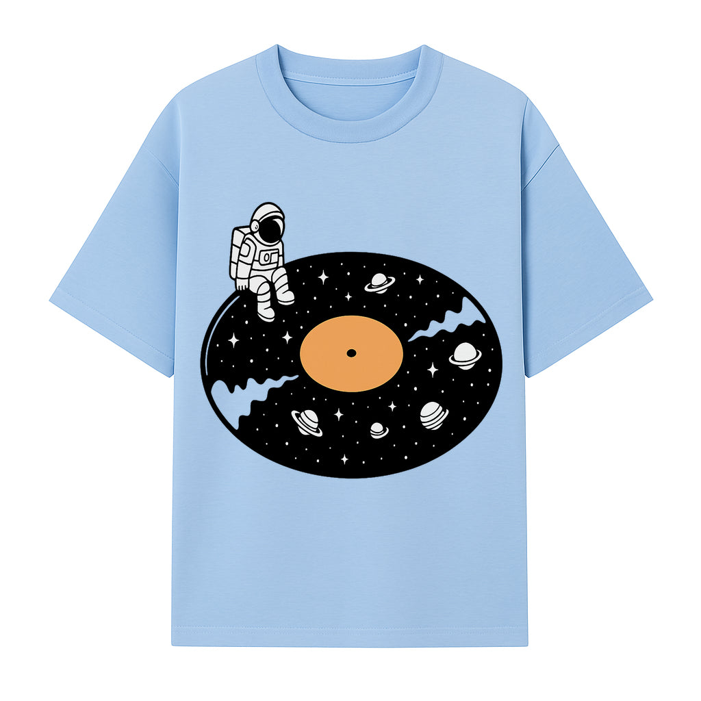 Astro Vinyl Record Player Design - Space-Themed Astronaut Artwork for Music Lovers, Retro Decor, Cosmic Vibes - T-shirt 1758273111751.jpg