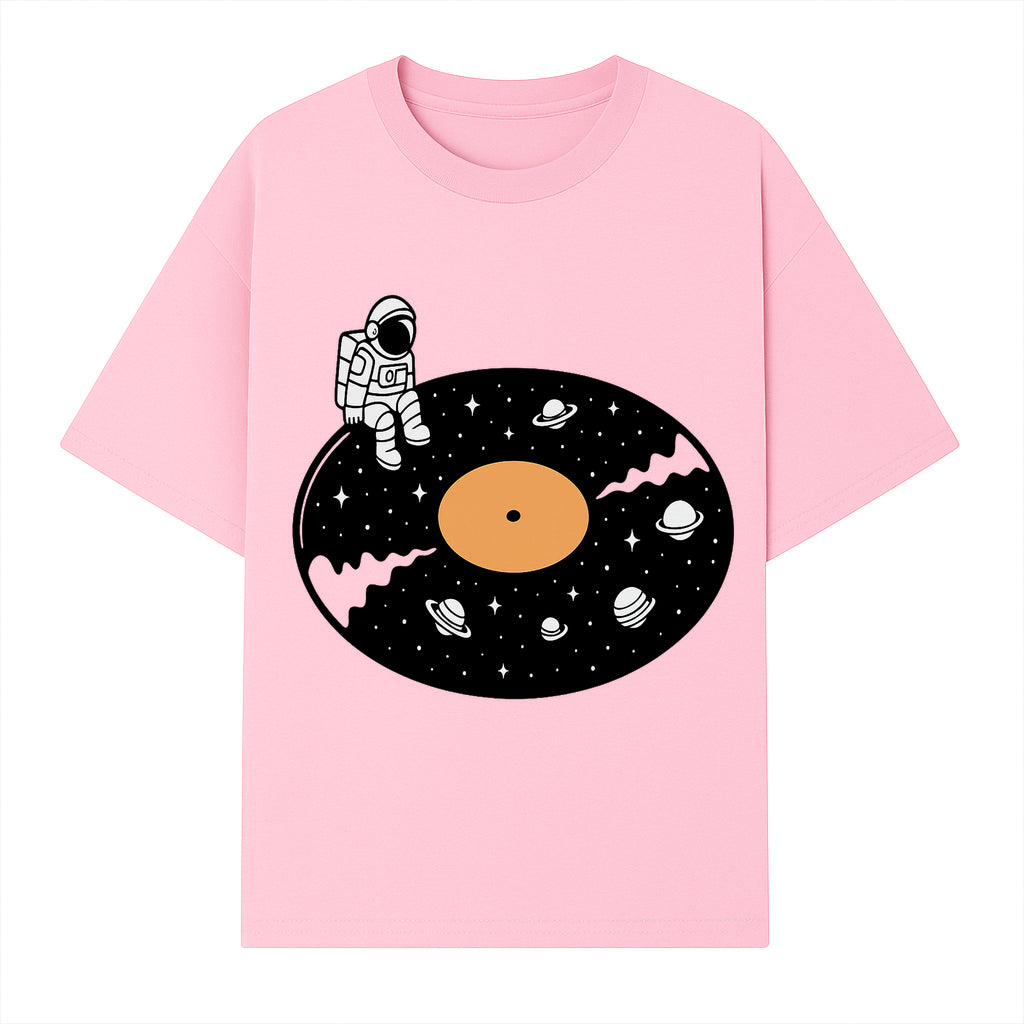Astro Vinyl Record Player Design - Space-Themed Astronaut Artwork for Music Lovers, Retro Decor, Cosmic Vibes - T-shirt 1758273111880.jpg