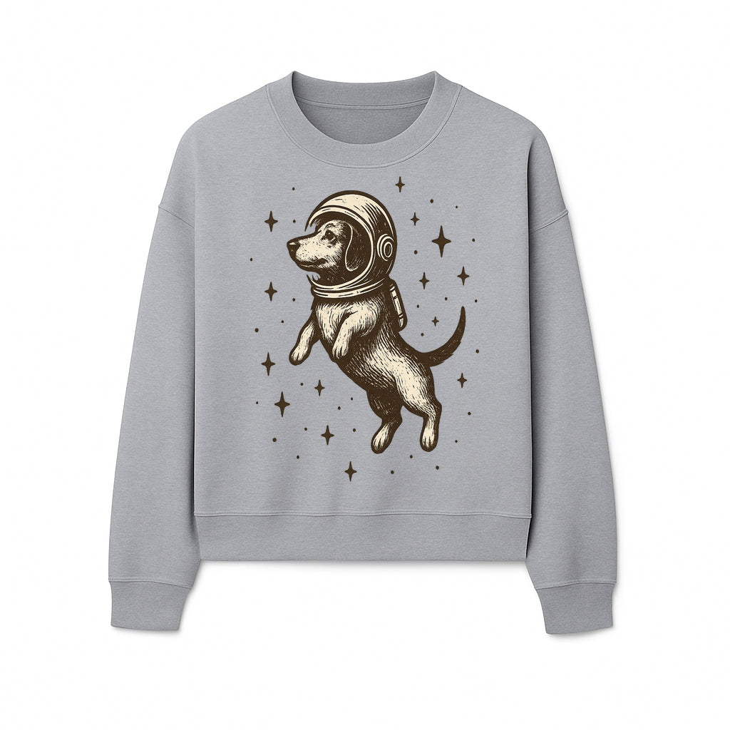 Adventurous Astronaut Dog Art Print - Space Theme Canine Illustration - Fun Wall Decor for Dog Lovers and Space Enthusiasts - Sweatshirt 1758273111899.jpg