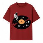 Astro Vinyl Record Player Design - Space-Themed Astronaut Artwork for Music Lovers, Retro Decor, Cosmic Vibes - T-shirt 1758273111994.jpg
