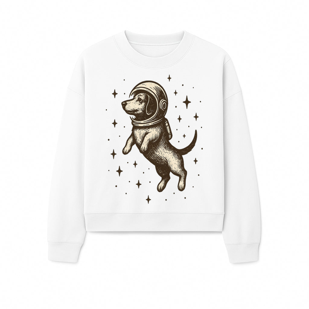 Adventurous Astronaut Dog Art Print - Space Theme Canine Illustration - Fun Wall Decor for Dog Lovers and Space Enthusiasts - Sweatshirt 1758273112066.jpg
