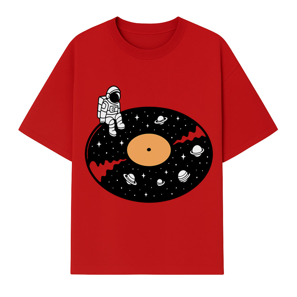 Astro Vinyl Record Player Design - Space-Themed Astronaut Artwork for Music Lovers, Retro Decor, Cosmic Vibes - T-shirt 1758273112263.jpg