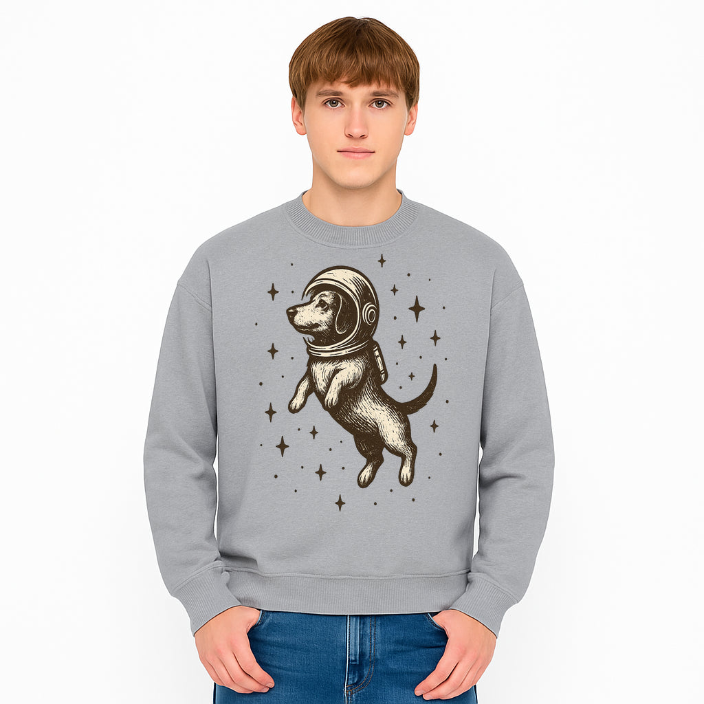 Adventurous Astronaut Dog Art Print - Space Theme Canine Illustration - Fun Wall Decor for Dog Lovers and Space Enthusiasts - Sweatshirt 1758273113210.jpg