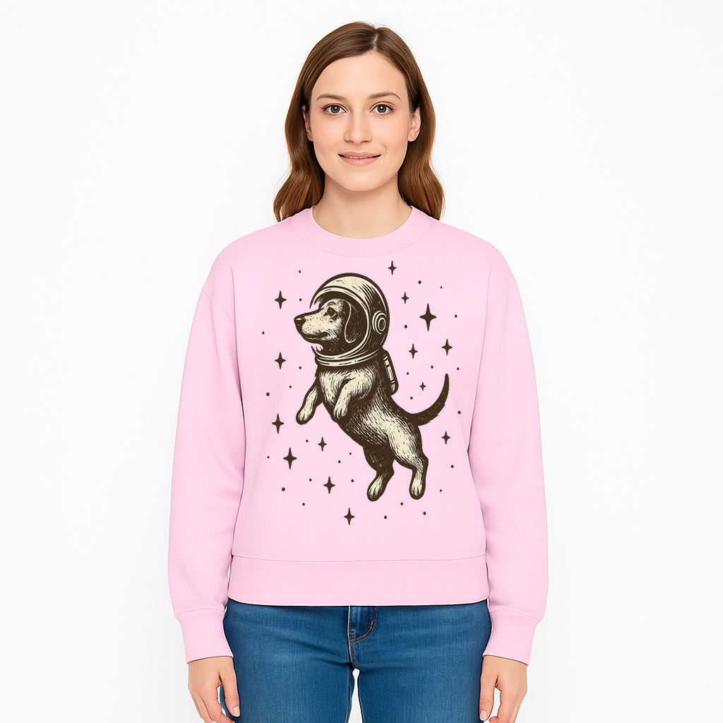 Adventurous Astronaut Dog Art Print - Space Theme Canine Illustration - Fun Wall Decor for Dog Lovers and Space Enthusiasts - Sweatshirt 1758273113364.jpg