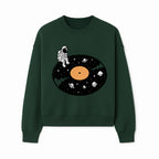Astro Vinyl Record Player Design - Space-Themed Astronaut Artwork for Music Lovers, Retro Decor, Cosmic Vibes - Sweatshirt 1758273114488.jpg