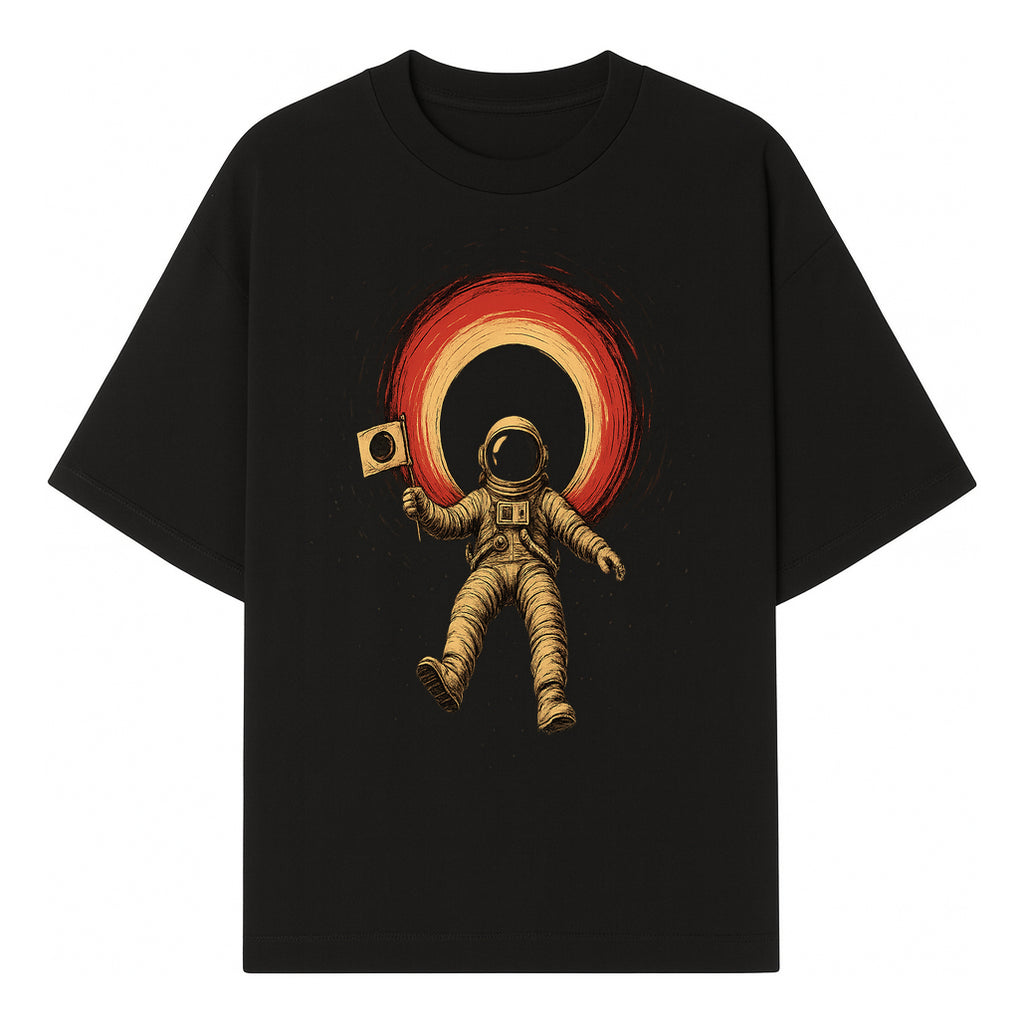 Astronaut in Space with Flag Graphic T-Shirt, Cosmic Adventure Design, Space Exploration Art, Unisex Tee for Sci-Fi Fans, Gift Idea - T-shirt 1758273114983.jpg