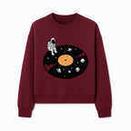 Astro Vinyl Record Player Design - Space-Themed Astronaut Artwork for Music Lovers, Retro Decor, Cosmic Vibes - Sweatshirt 1758273115040.jpg