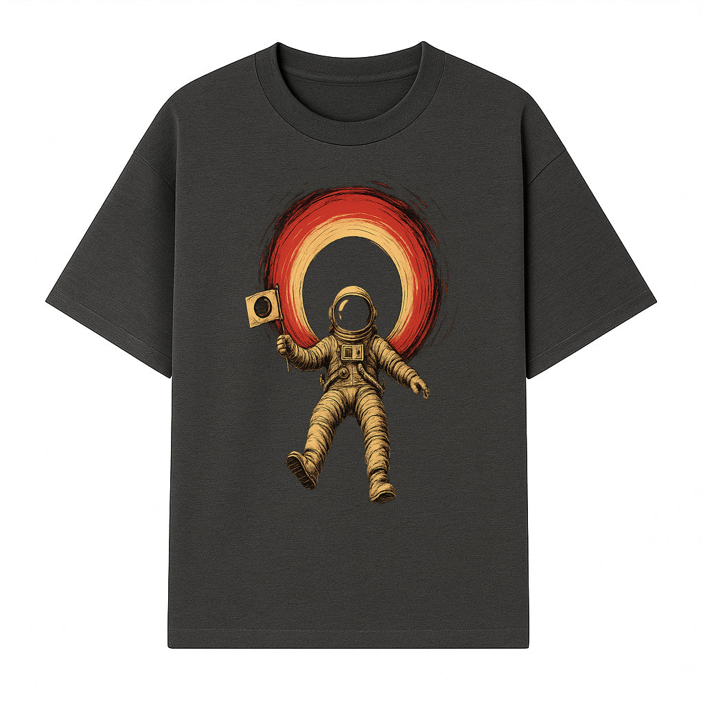 Astronaut in Space with Flag Graphic T-Shirt, Cosmic Adventure Design, Space Exploration Art, Unisex Tee for Sci-Fi Fans, Gift Idea - T-shirt 1758273115146.jpg